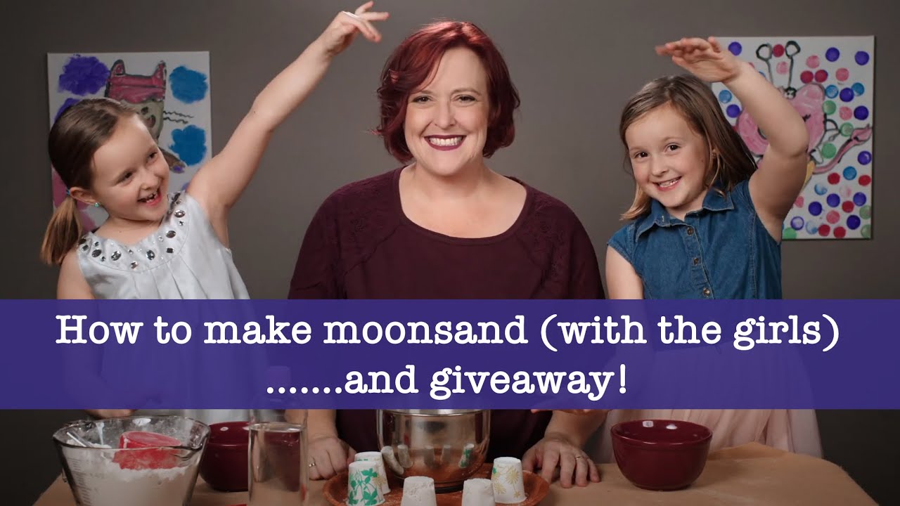 How to make moon sand (with the girls)